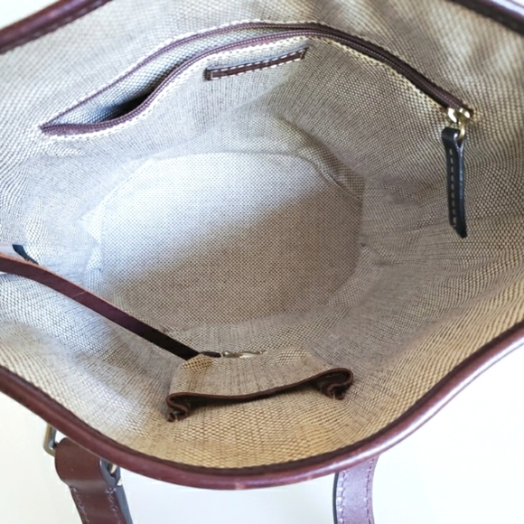 Dooney & Bourke Bucket Bag Monogram Vintage Classic Handbag Purse Signature Logo - Picture 14 of 17